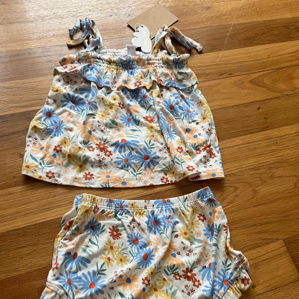 Angel Dear baby girl 6-12m summer set New